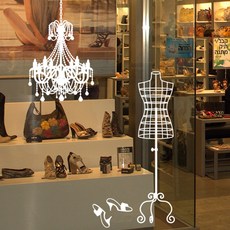 GGOOMIM 吊燈和模特, 白色的