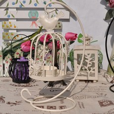 THE ZAKKA 蝴蝶與鳥裝飾燭台, 象牙白