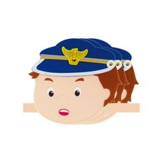 청양토이 역할놀이 직업머리띠 3개, 경찰