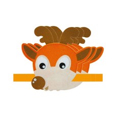 청양토이 역할놀이 동물 머리띠 3개, 사슴