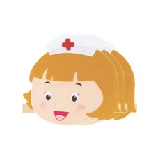 청양토이 역할놀이 직업머리띠 3개, 간호사