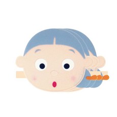 청양토이 역할놀이 전래동화머리띠 22 x 22cm 3P, 쪽진할머니