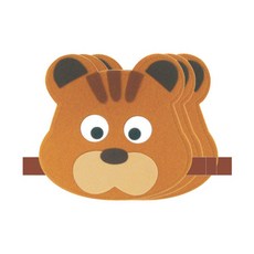 청양토이 역할놀이 동물 머리띠 3개, 다람쥐