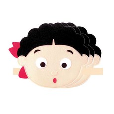 청양토이 역할놀이 전래동화머리띠 22 x 22cm 3P, 부인