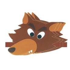 청양토이 역할놀이 동물 머리띠 3개, 늑대