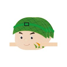 청양토이 역할놀이 직업머리띠 3개, 군인