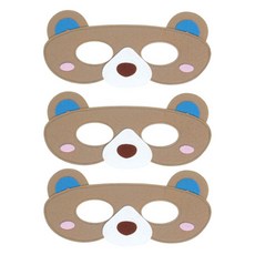 청양토이 역할놀이 동물반가면띠, 곰, 3개