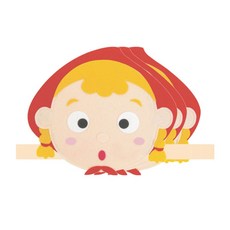 청양토이 역할놀이 명작동화 머리띠 3p, 빨간모자소녀