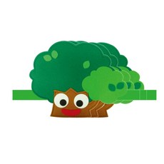 청양토이 역할놀이 동물 머리띠 3개, 나무