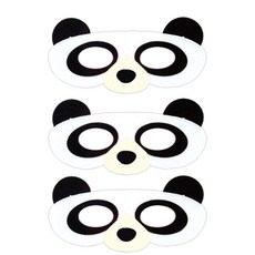 청양토이 역할놀이 동물반가면띠 3개, 팬더, 1개