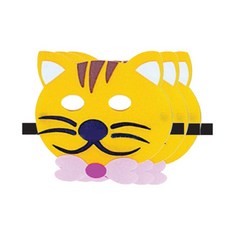 역할놀이 가면띠, 고양이, 6개