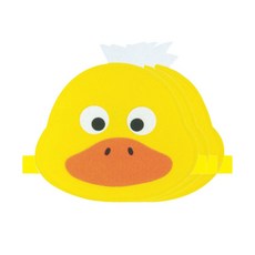 청양토이 역할놀이 동물 머리띠 3개, 노랑오리