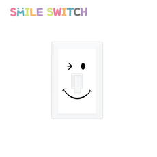 스마일LED스위치, 화이트순수, 1개