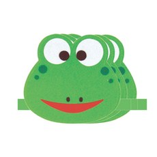 청양토이 역할놀이 동물 머리띠 3개, 개구리