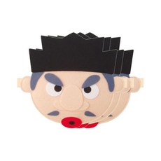 청양토이 역할놀이 전래동화머리띠 22 x 22cm 3P, 놀부(욕심쟁이양반