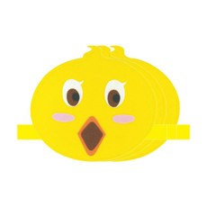 청양토이 역할놀이 동물 머리띠 3개, 병아리