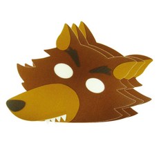 역할놀이 가면띠, 늑대, 6개