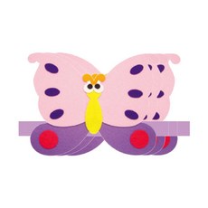 청양토이 역할놀이 동물 머리띠 3개, 나비