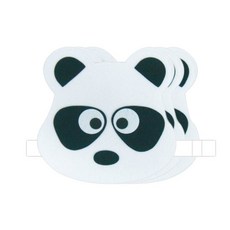 청양토이 역할놀이 동물 머리띠 3개, 팬더