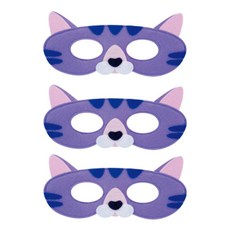 청양토이 역할놀이 동물반가면띠, 고양이, 3개