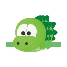 청양토이 역할놀이 동물 머리띠 3개, 공룡