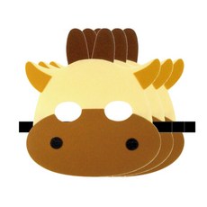 역할놀이 가면띠, 소, 6개