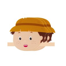 청양토이 역할놀이 직업머리띠 3개, 농부