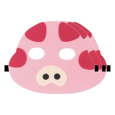 역할놀이 가면띠, 돼지, 6개