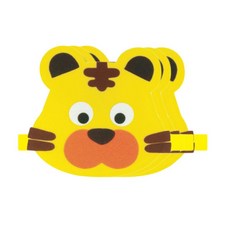 청양토이 역할놀이 동물 머리띠 3개, 호랑이