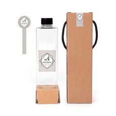 Glassdomae 水瓶+密封貼紙+包裝提盒組 DTS500, 1組, 水瓶10入+盒子10入+密封貼紙10入+標籤1 10入+標籤2 10入+密封標籤10入, 13號