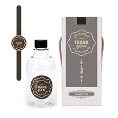 Glassdomae 水瓶+密封貼紙+包裝提盒組 DN350, 1個, 02號, 350ml