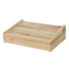 우드네오 삼나무 안락하리 발판, 원목색