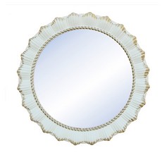 Royal Pretty圓形鏡子, 白色