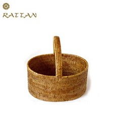 BIK 타원 피크닉 바스켓, L (36 x 27 x 17cm), 1개