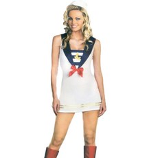 Party Pang海軍風背心連身裙+帽子套裝