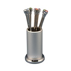 보석 과일포크 세트, 혼합색상, 10개입