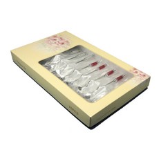 Dia茶匙茶叉套組, 5件, 銀