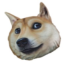 패브릭데코 리얼 동물 쿠션(솜포함), 진돗개A