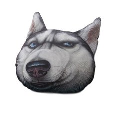 패브릭데코 리얼 동물 쿠션(솜포함), 허스키C