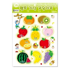 청양토이 펠트 자석 교육자료, 1세트, 과일