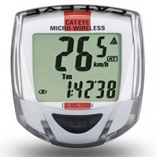 캣아이 자전거 무선속도계 CC-MC100W BACK LIGHT 기능, 화이트 레드, 1개