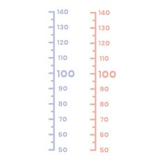 잇스틱스 키재기 심플키재기 2개, 연핑크 보라