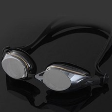 HOOG 防霧泳鏡 G904M, 黑銀