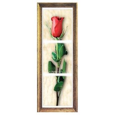 홈앤아이디어 패브릭 미니액자 스티커, Rose of Love