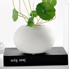 줄무늬 심플도자기 화병, 1개