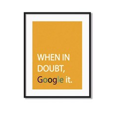 精美語錄字體設計惡搞Google室內裝飾畫框_IT