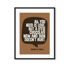 北歐風插圖相框 CHOCOLATE