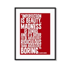 瑪麗蓮夢露室內裝飾相框海報_IMPERFECTION