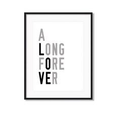 新婚房現代室內裝潢畫框海報_FOREVER