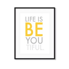 北歐風字體海報_BEYOUTIFUL